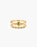 Peridot Ring Set in Gold