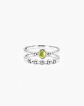 Peridot Ring Set in Silver