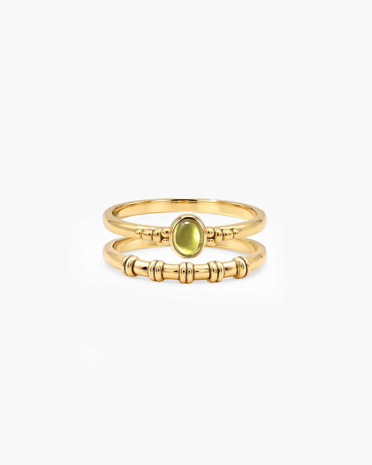 Peridot Ring Set in Silver