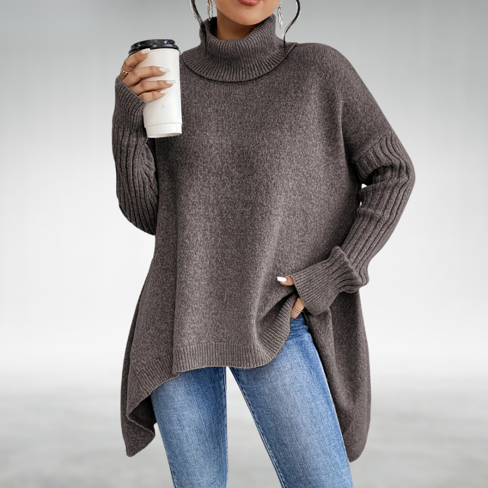 Jana | Jersey Elegante de Cuello Alto