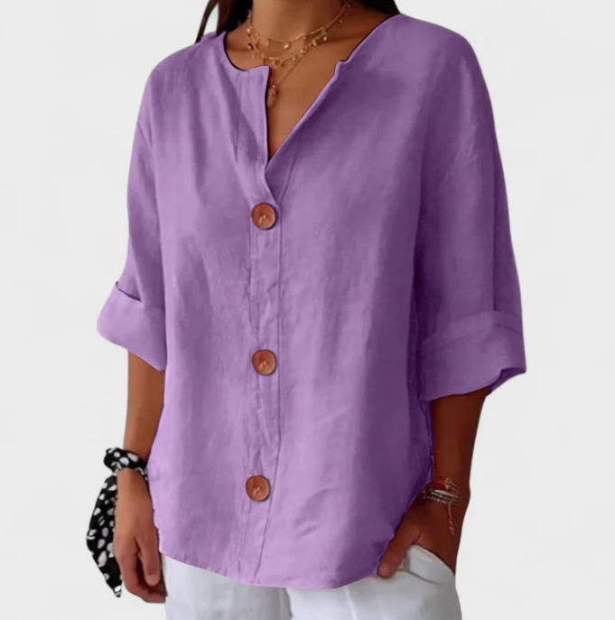 Linda | Blusa Casual de Lino