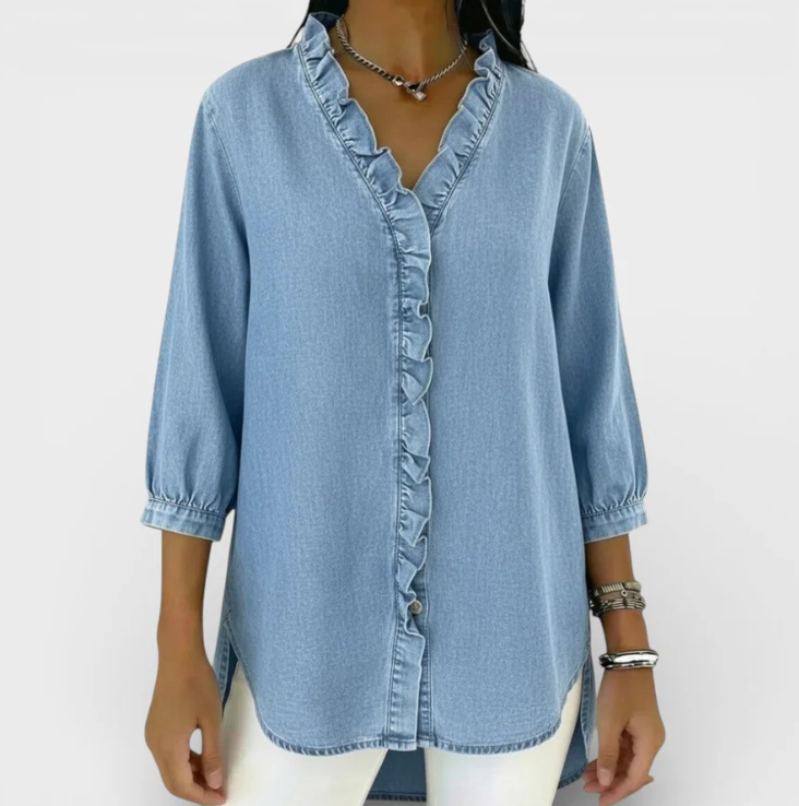 Mónica | Blusa Elegante con Volantes