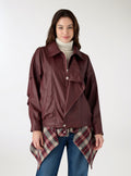 Faux leather biker jacket