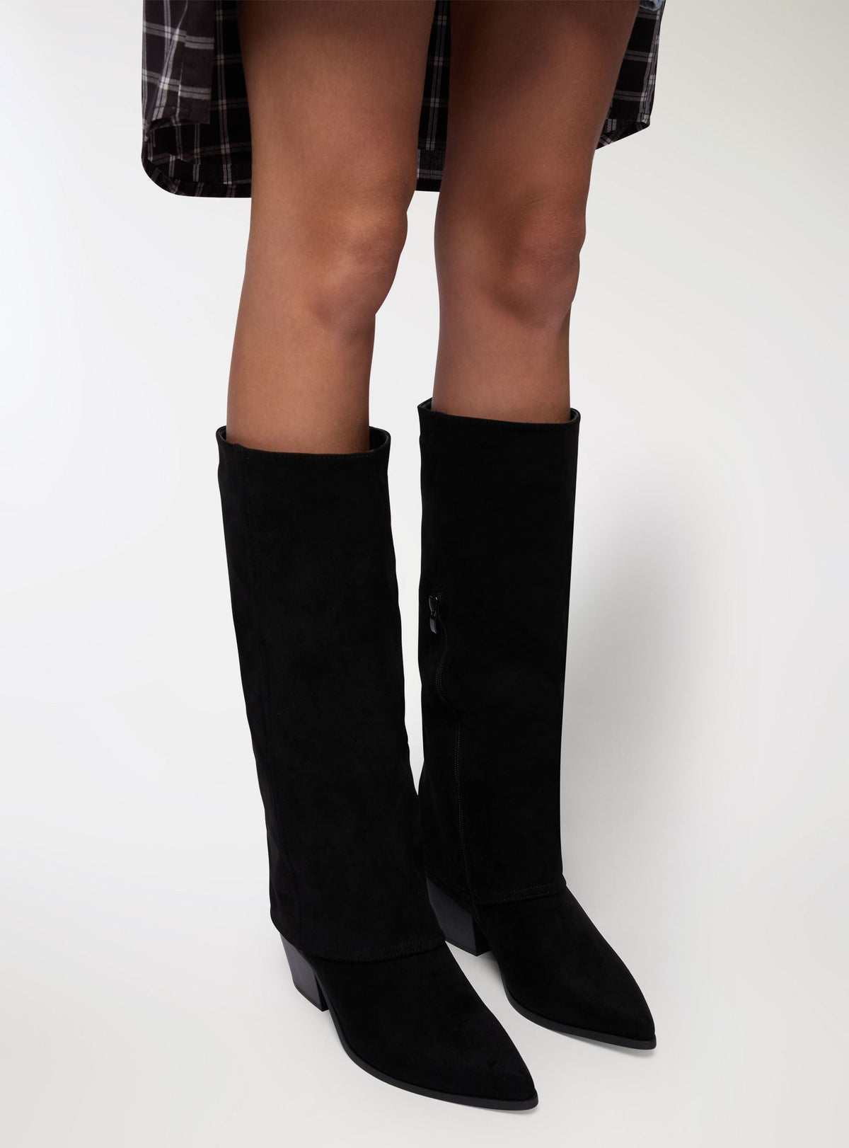Tall tube western boots