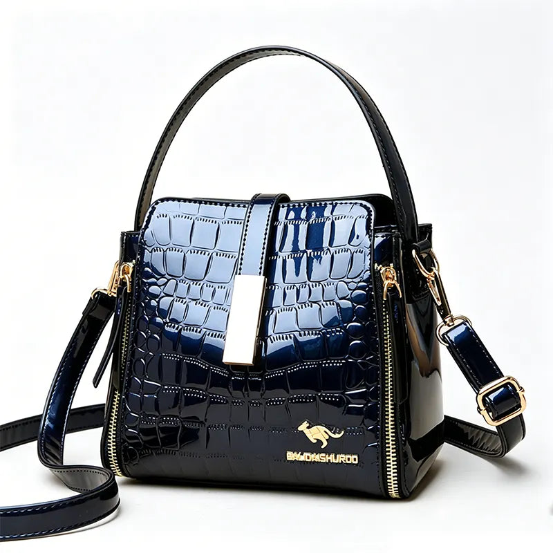 Amandéa | Bolso Efecto Cocodrilo Elegante de Lujo