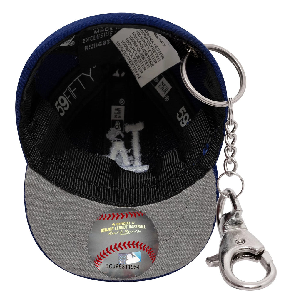 LA Dodgers MLB Mini Cap Dark Blue Key Chain
