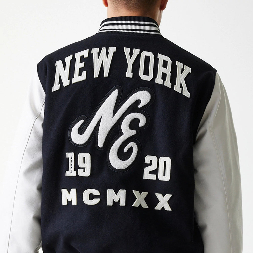 New Era Patch Black Varsity Jacket