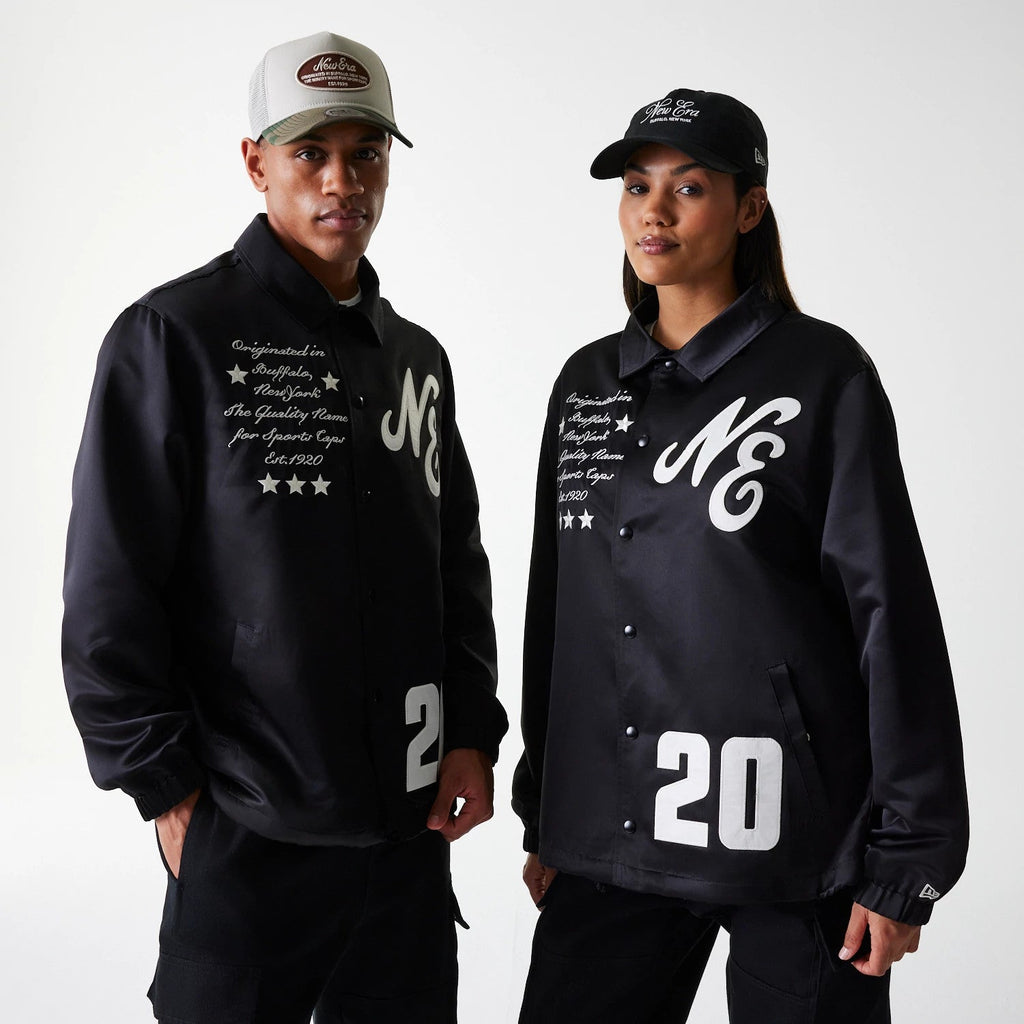 New Era Black Coaches Jacket