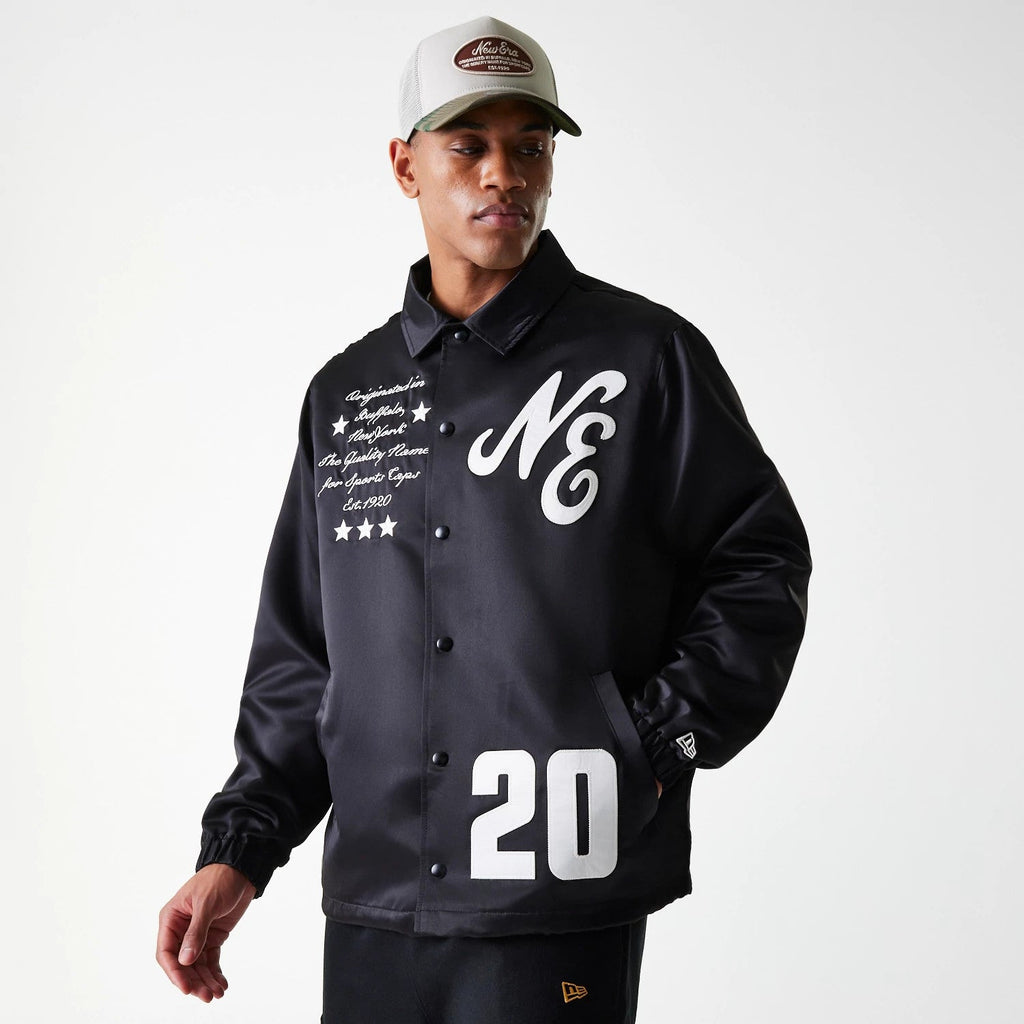 New Era Black Coaches Jacket