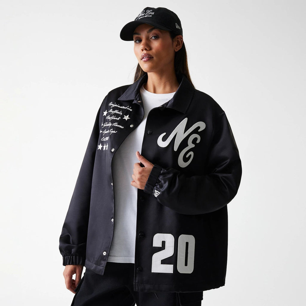 New Era Black Coaches Jacket