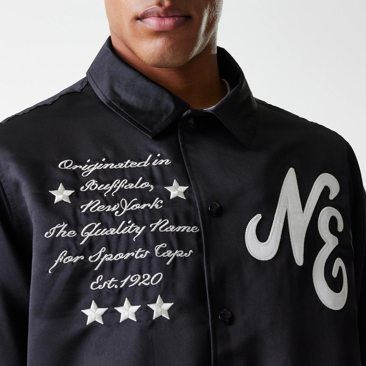New Era Black Coaches Jacket