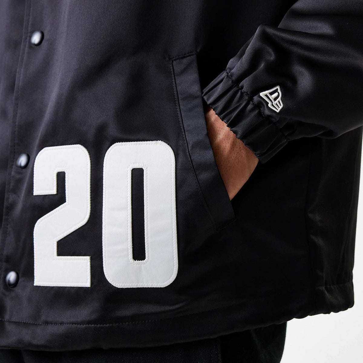 New Era Black Coaches Jacket