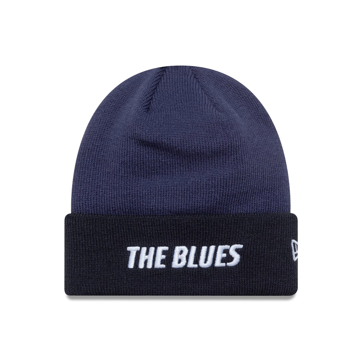 Chelsea FC Lion Crest Youth Wordmark Blue Cuff Knit Beanie Hat