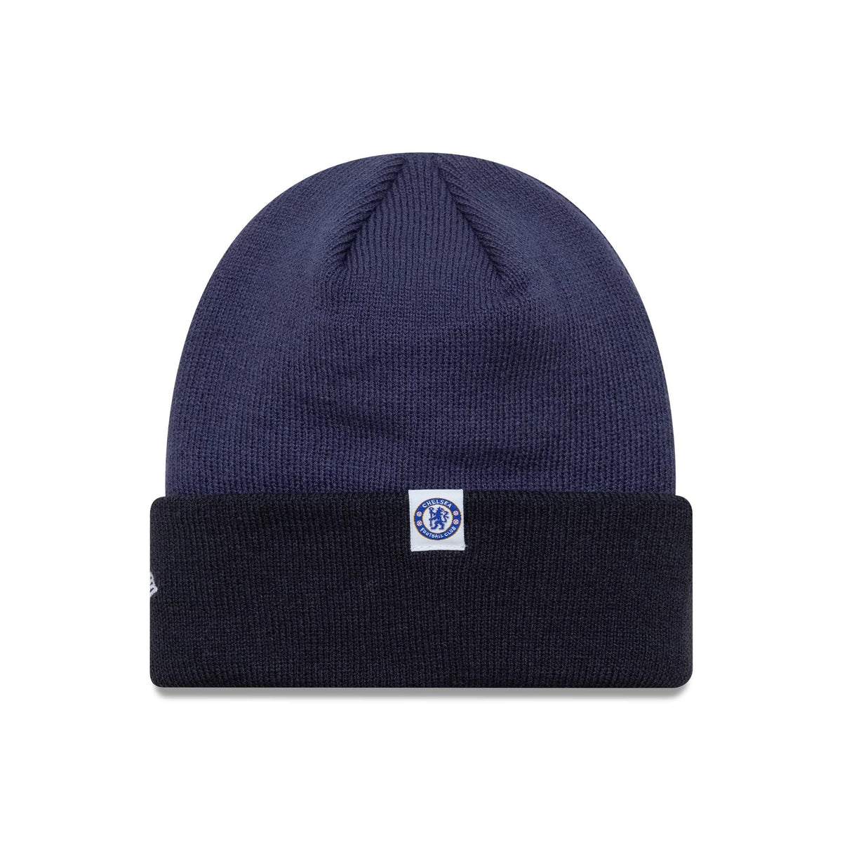 Chelsea FC Lion Crest Youth Wordmark Blue Cuff Knit Beanie Hat