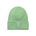 New York Yankees Youth MLB League Essential Pastel Green Cuff Knit Beanie Hat
