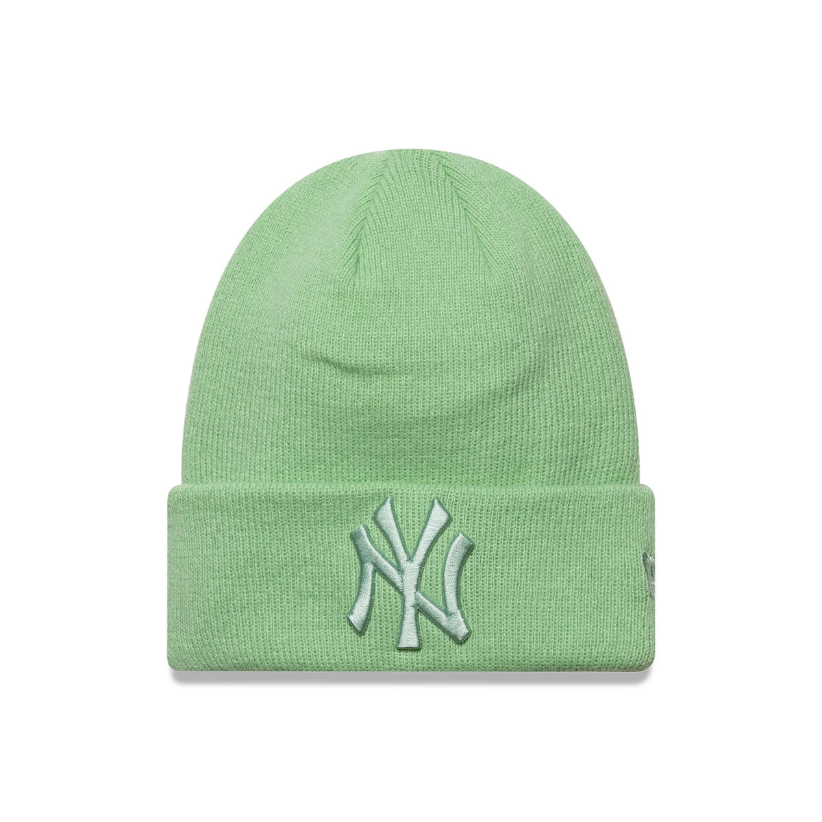 New York Yankees Youth MLB League Essential Pastel Green Cuff Knit Beanie Hat
