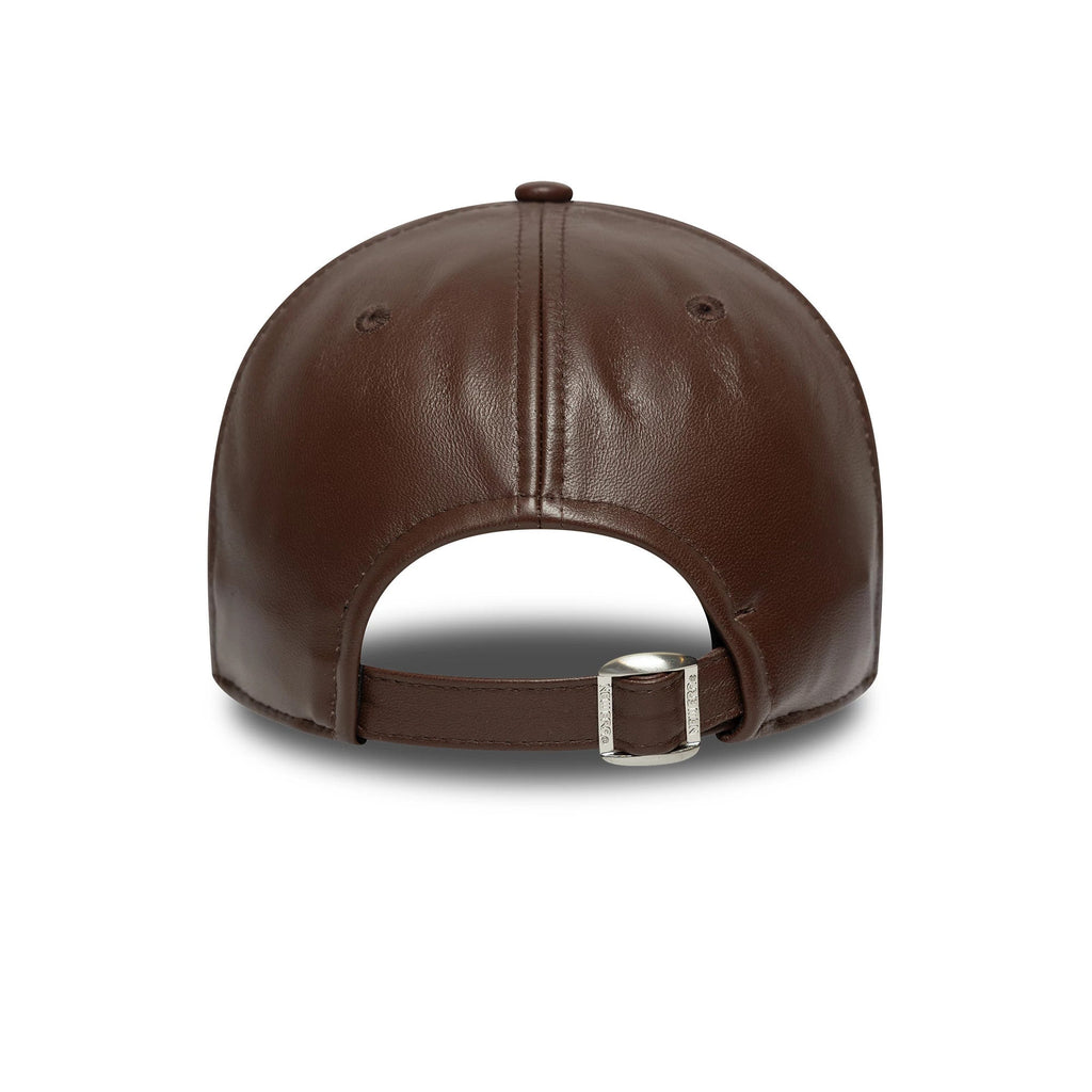 New York Yankees MLB Leather Dark Brown 9FORTY M-Crown Adjustable Cap