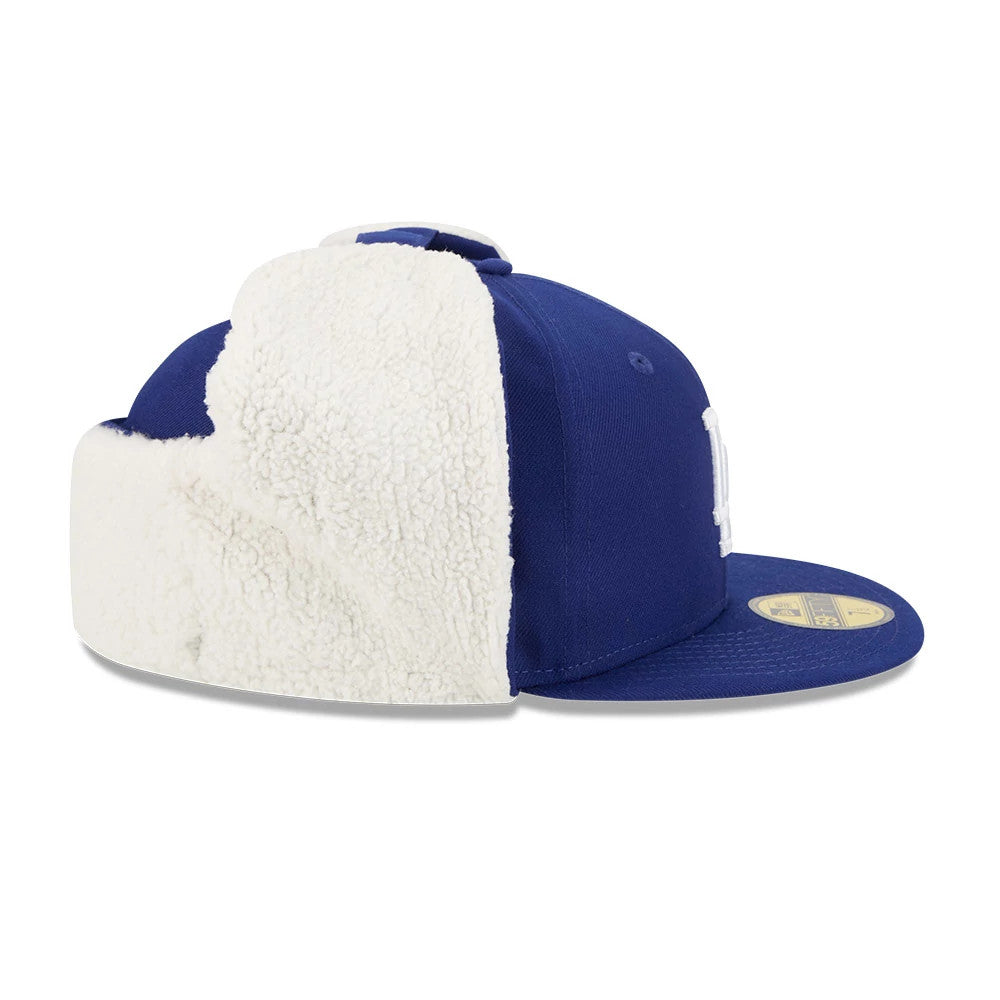 LA Dodgers MLB Classic Dark Blue Dogear 59FIFTY Fitted Cap