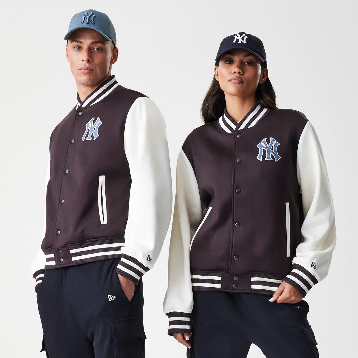 New York Yankees MLB Dark Brown Varsity Jacket