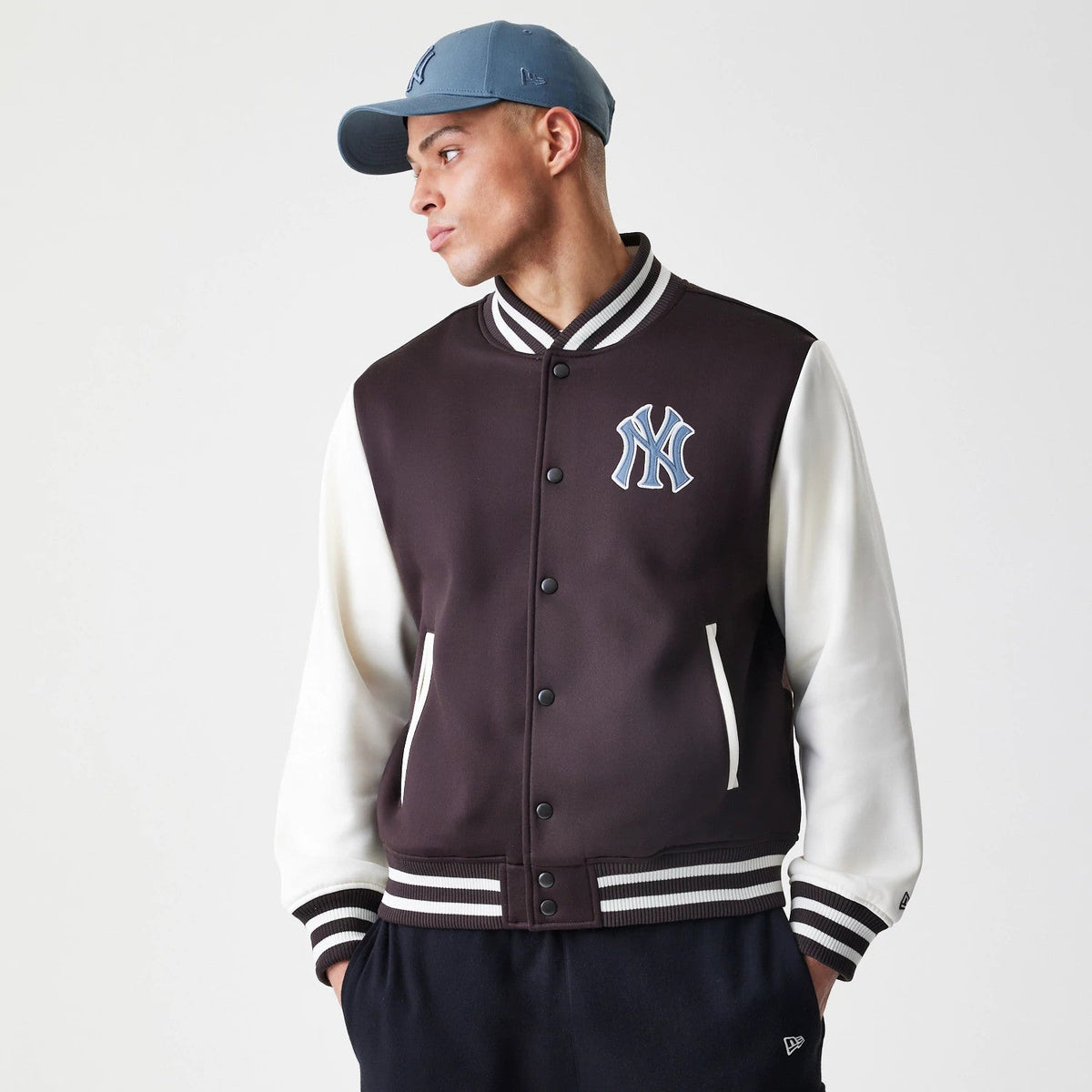 New York Yankees MLB Dark Brown Varsity Jacket