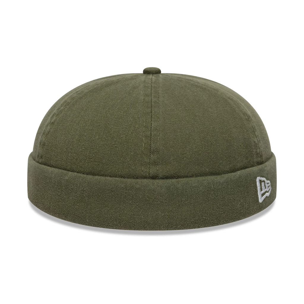 Gorra ajustable tipo docker de algodón lavado verde de New Era