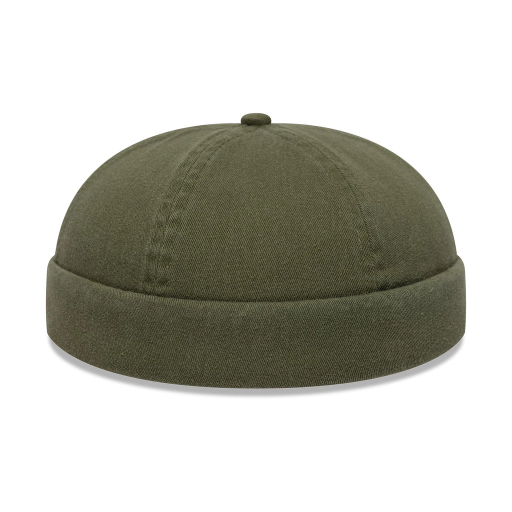 Gorra ajustable tipo docker de algodón lavado verde de New Era