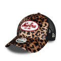 Women's New Era Leopard Light Beige 9FORTY M-Crown A-Frame Trucker Cap