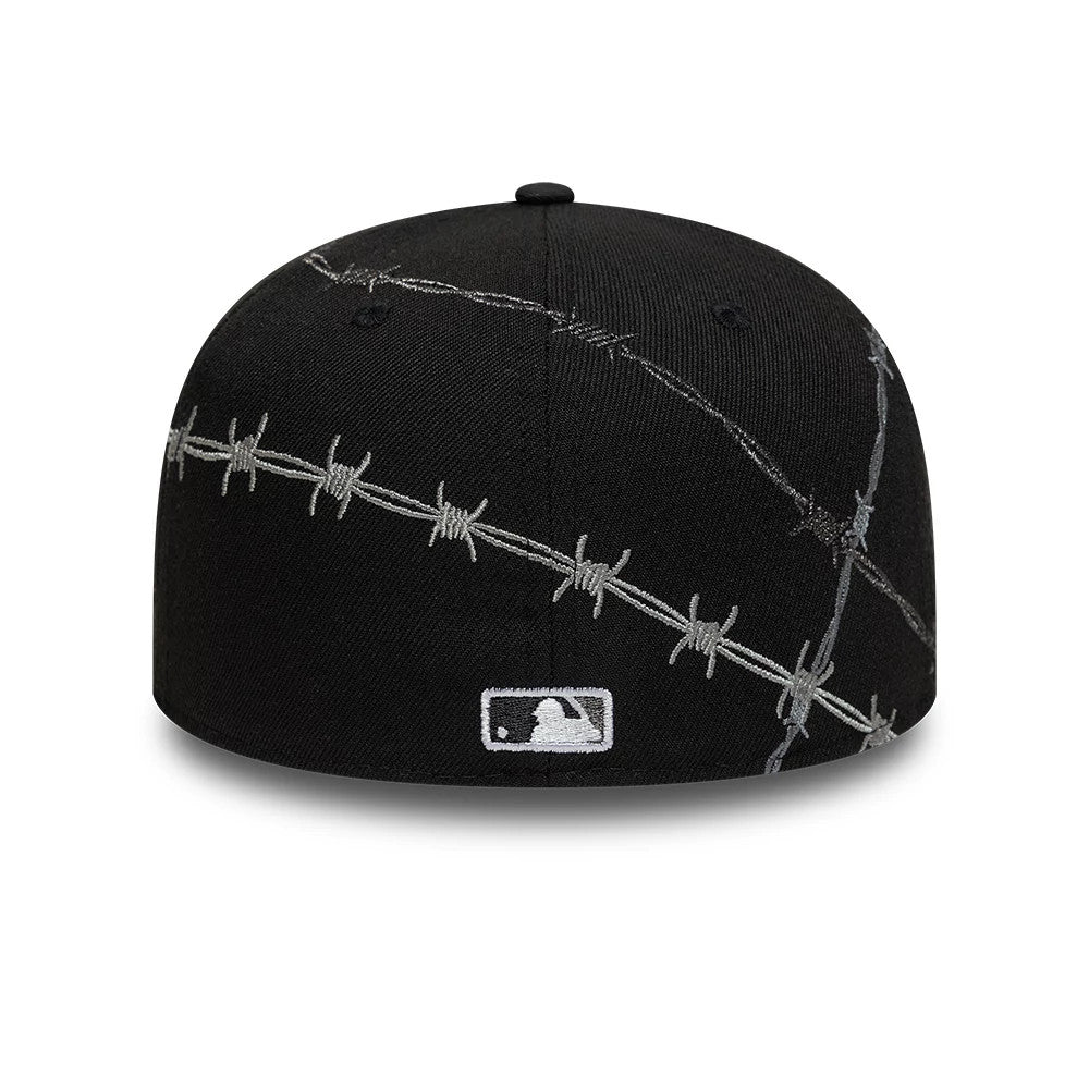 New York Yankees MLB Wire Black 59FIFTY Fitted Cap
