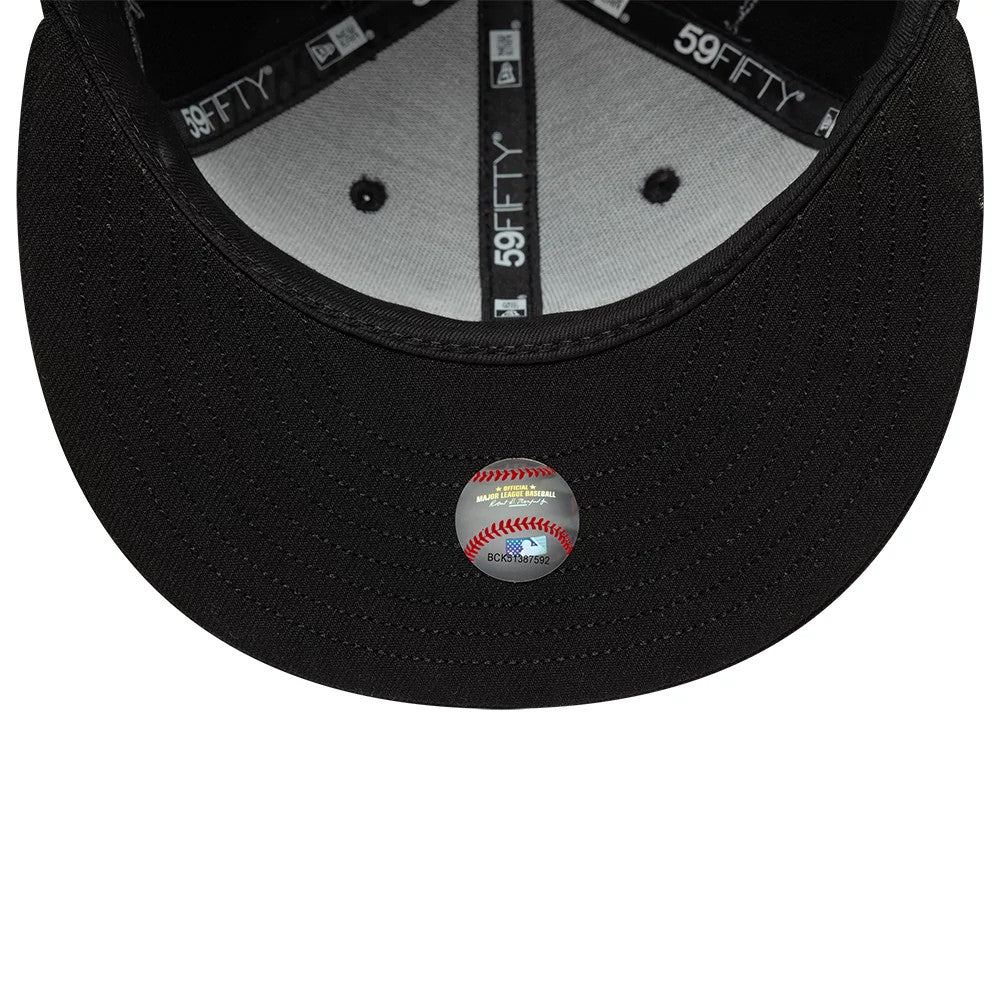 New York Yankees MLB Wire Black 59FIFTY Fitted Cap
