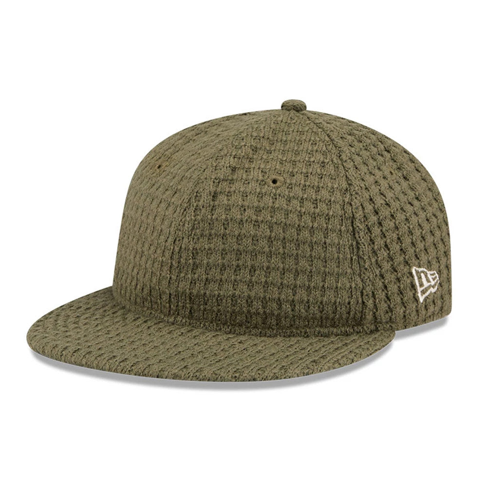New Era Waffle Knit Green Retro Crown 9FIFTY Adjustable Cap