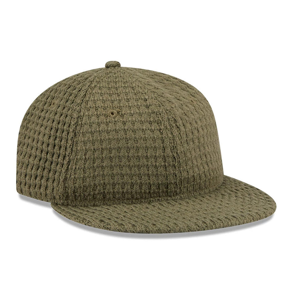 New Era Waffle Knit Green Retro Crown 9FIFTY Adjustable Cap
