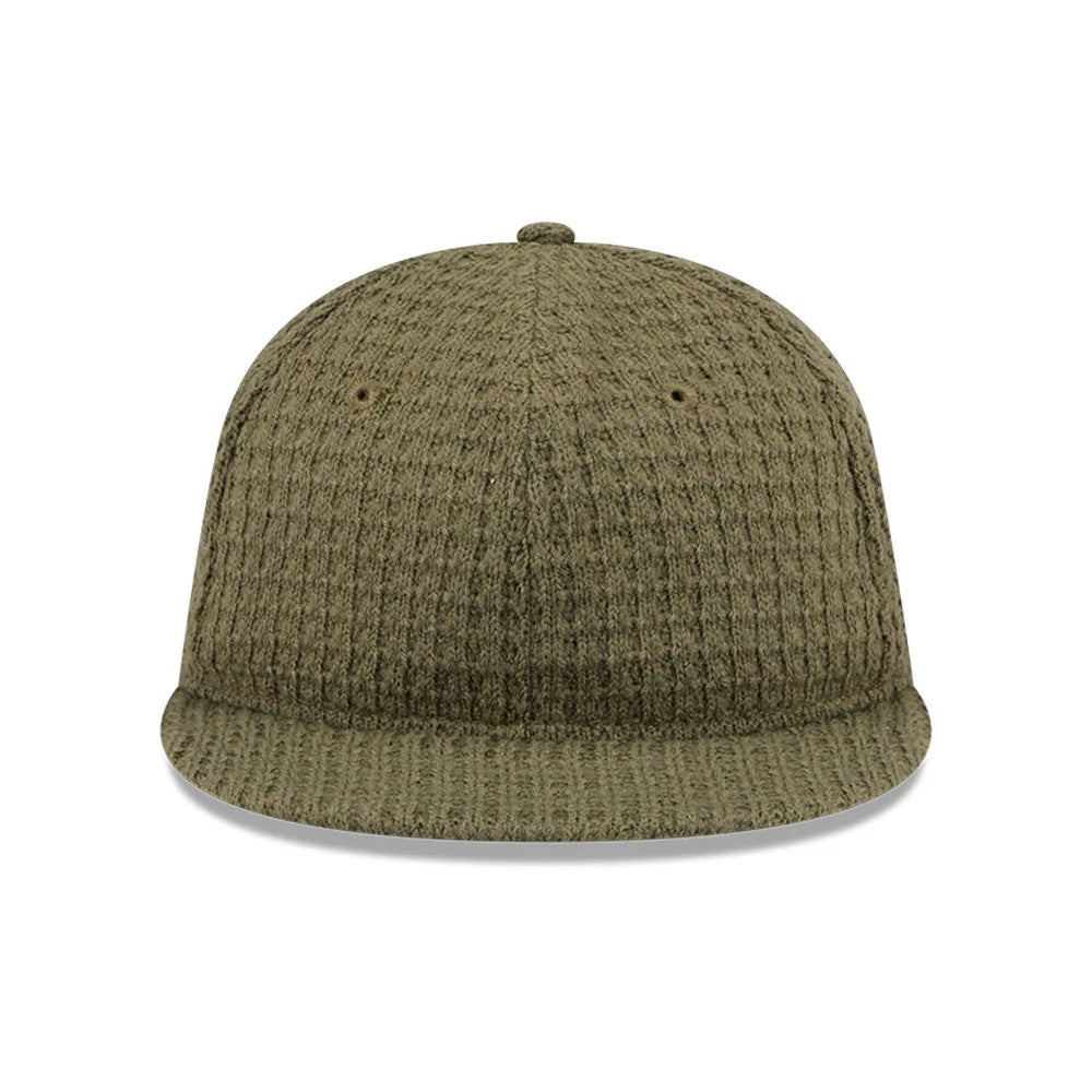 New Era Waffle Knit Green Retro Crown 9FIFTY Adjustable Cap