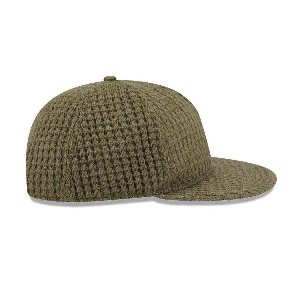 New Era Waffle Knit Green Retro Crown 9FIFTY Adjustable Cap