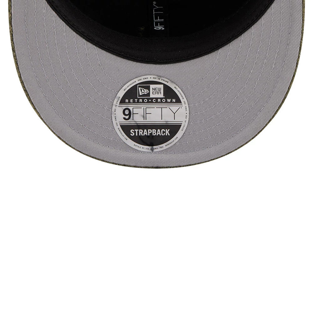 New Era Waffle Knit Green Retro Crown 9FIFTY Adjustable Cap