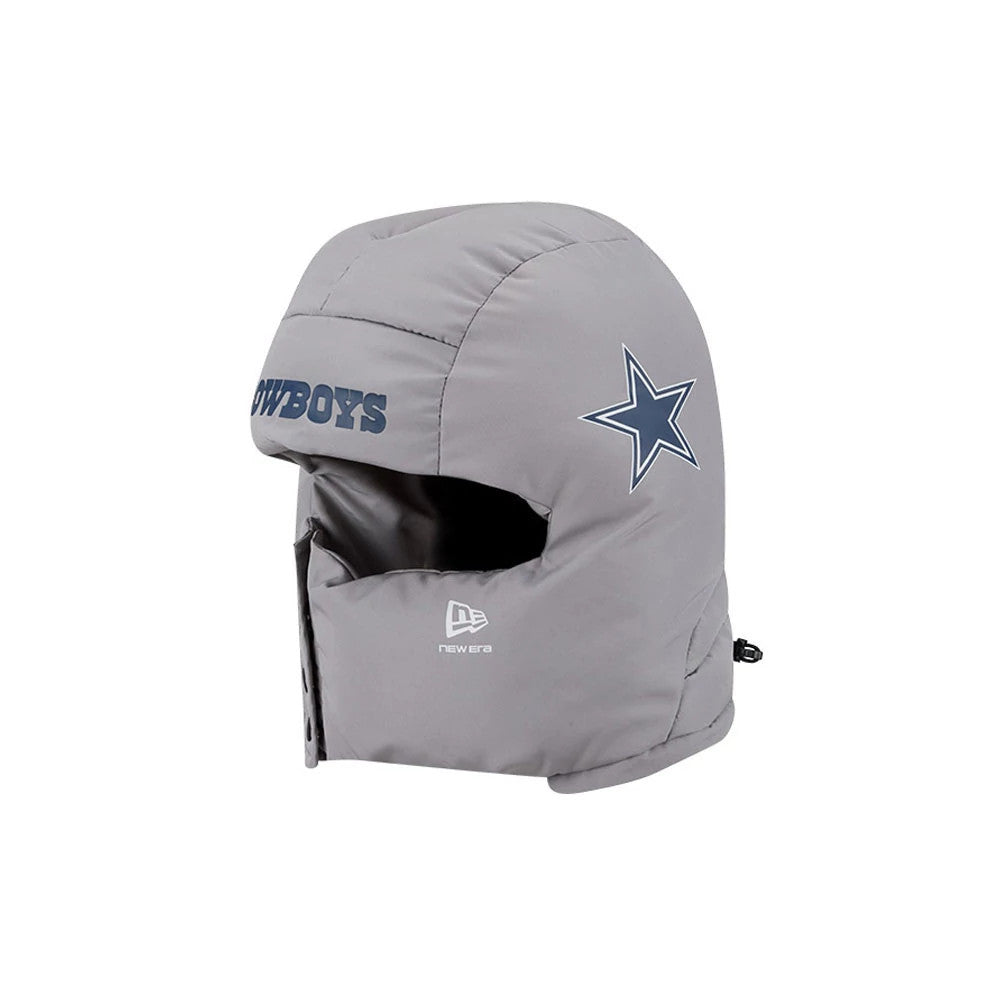 Dallas Cowboys NFL Puffer Helmet Grey Trapper Hat