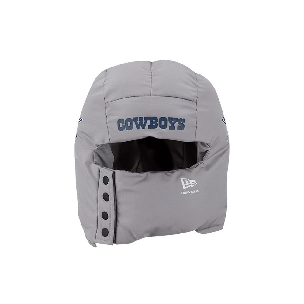 Dallas Cowboys NFL Puffer Helmet Grey Trapper Hat