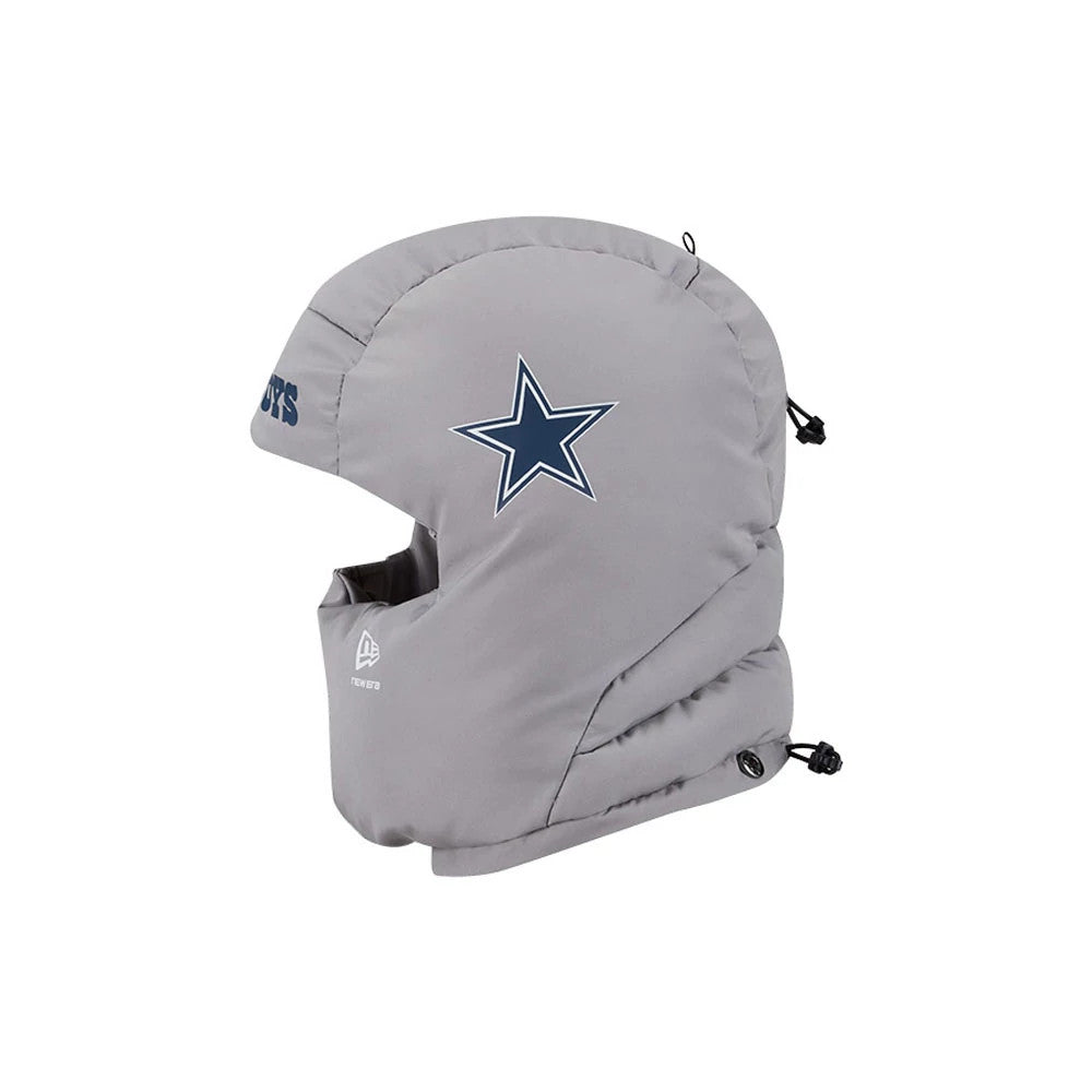 Dallas Cowboys NFL Puffer Helmet Grey Trapper Hat