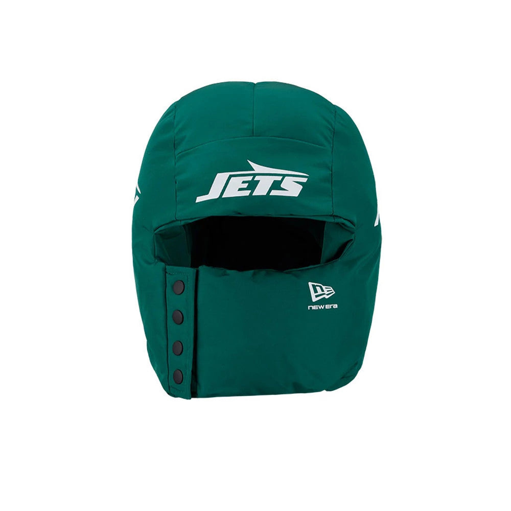 New York Jets NFL Puffer Helmet Green Trapper Hat