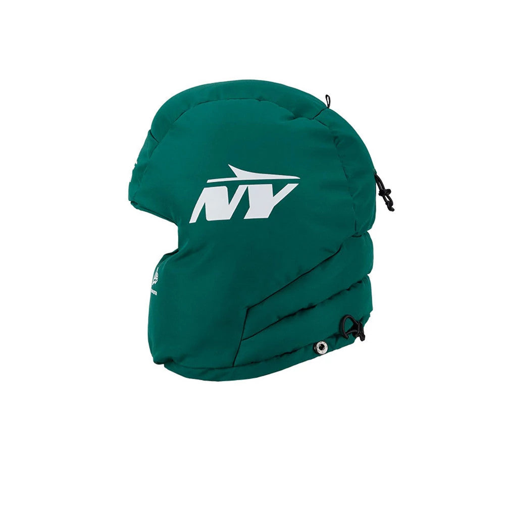 New York Jets NFL Puffer Helmet Green Trapper Hat