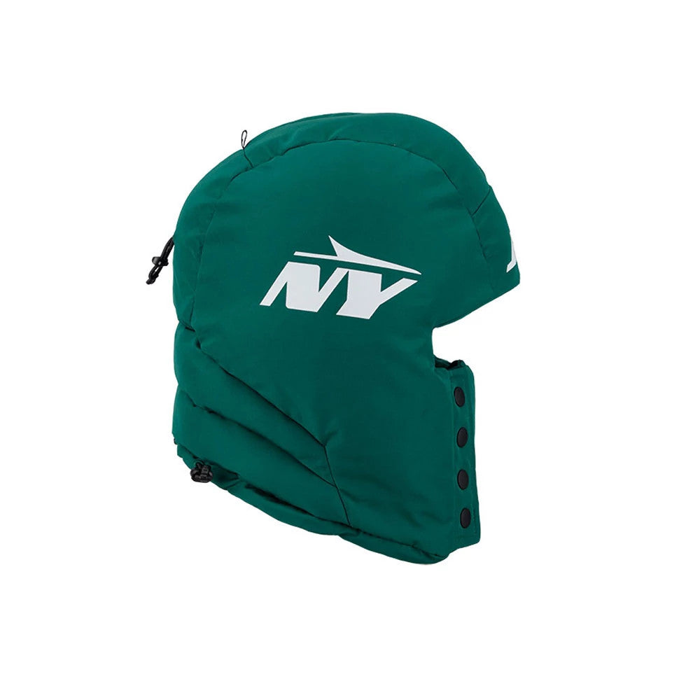 New York Jets NFL Puffer Helmet Green Trapper Hat