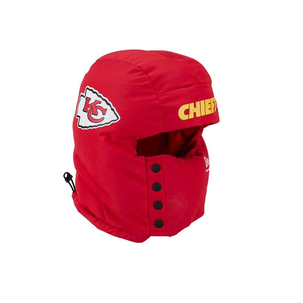 Kansas City Chiefs NFL Puffer Helmet Red Trapper Hat