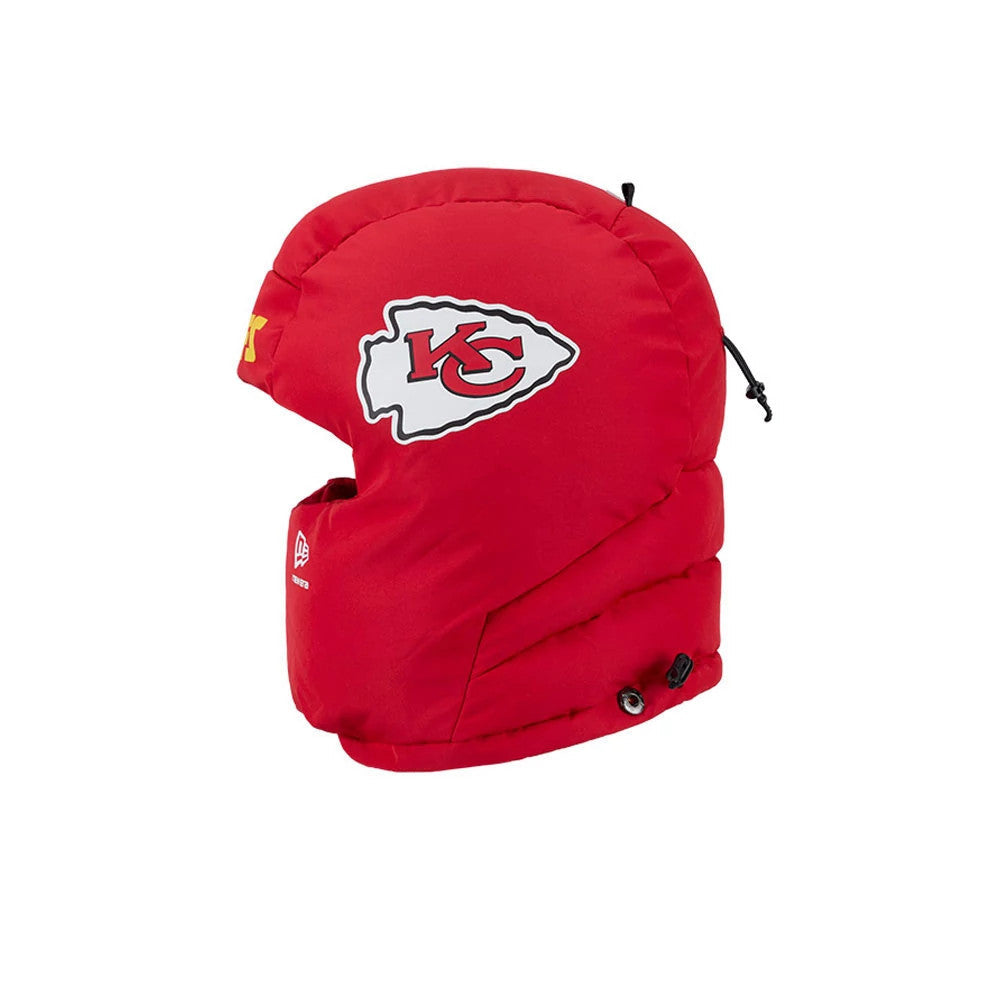 Kansas City Chiefs NFL Puffer Helmet Red Trapper Hat