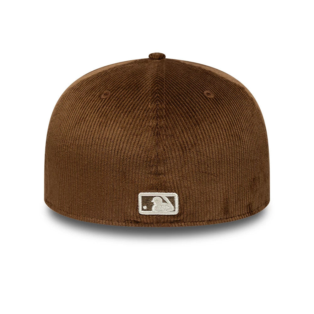 Atlanta Braves MLB Cord Dark Brown 59FIFTY Fitted Cap