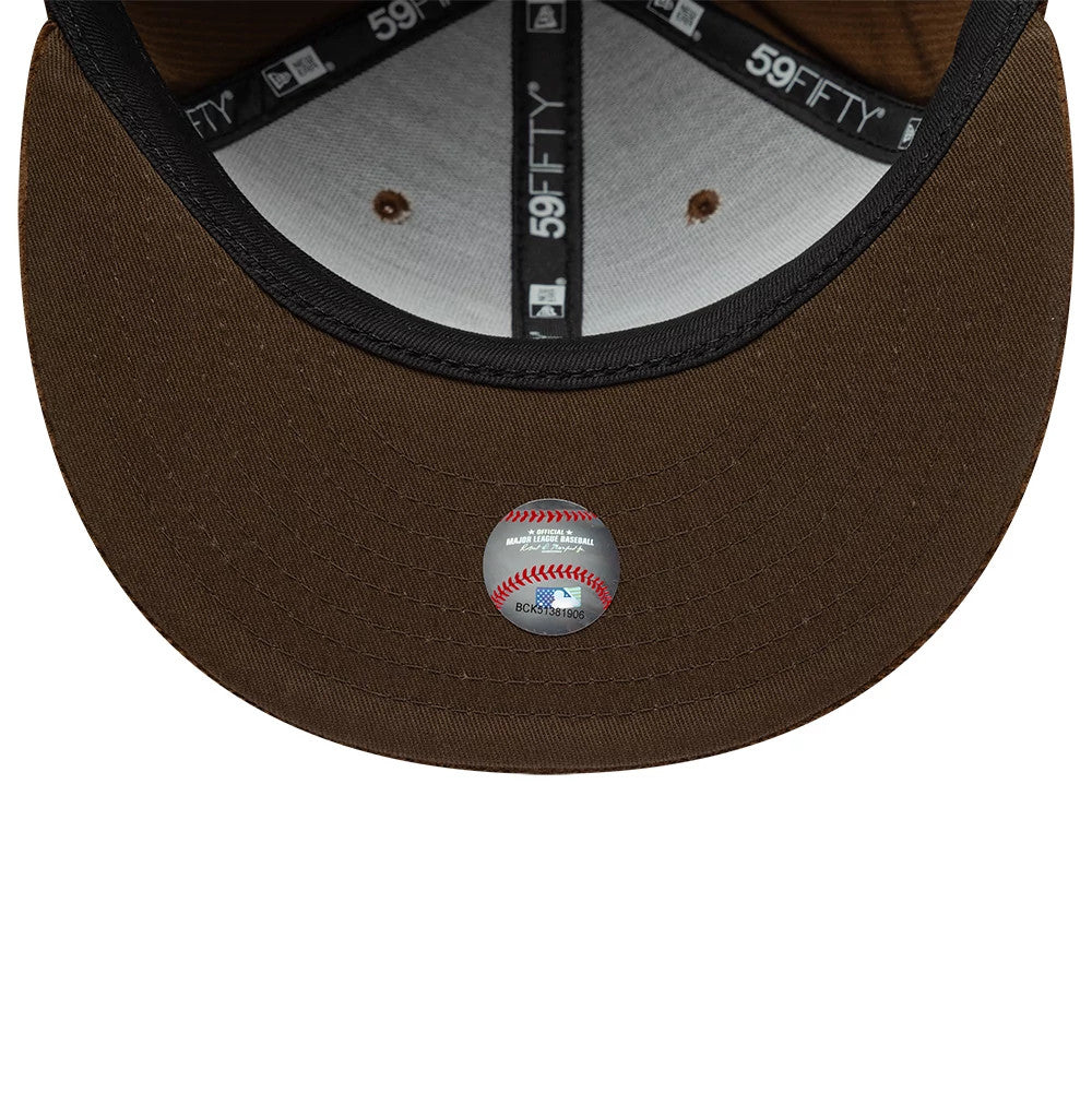 Atlanta Braves MLB Cord Dark Brown 59FIFTY Fitted Cap
