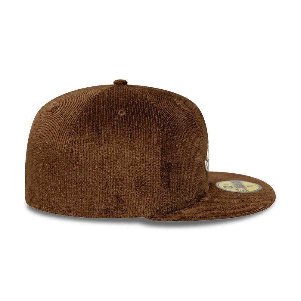 Atlanta Braves MLB Cord Dark Brown 59FIFTY Fitted Cap
