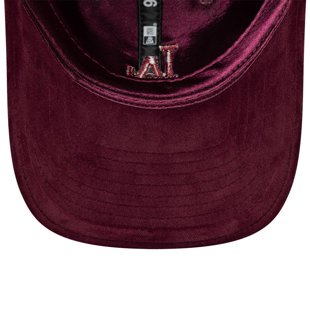 LA Dodgers MLB Velour Dark Purple 9TWENTY Bow Back Adjustable Cap