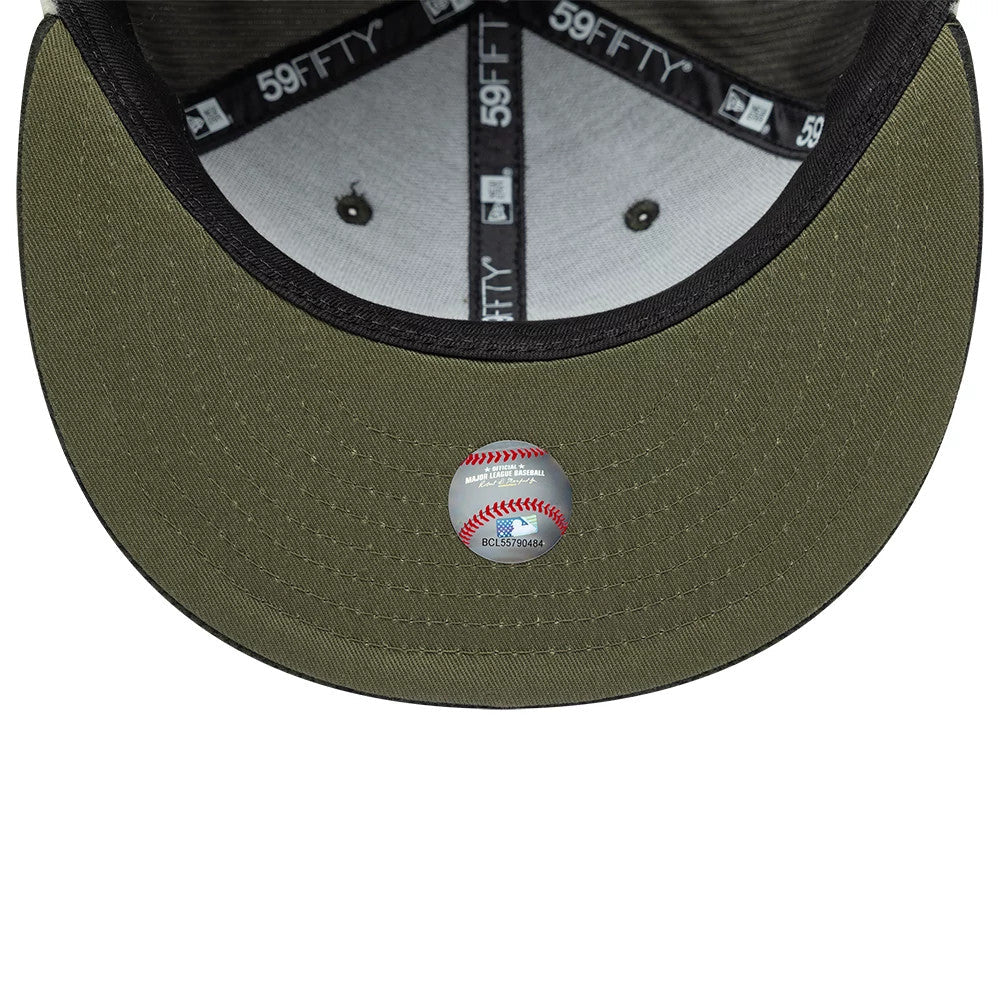 New York Yankees MLB Cord Green Downflap 59FIFTY Fitted Cap