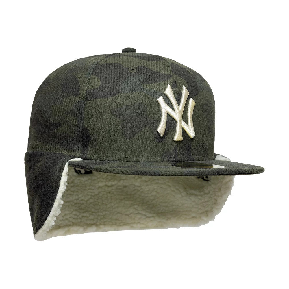 New York Yankees MLB Cord Green Downflap 59FIFTY Fitted Cap