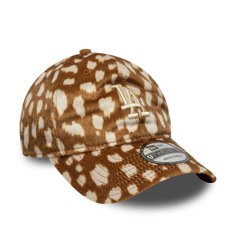LA Dodgers Animal Print Dark Beige 9TWENTY Adjustable Cap