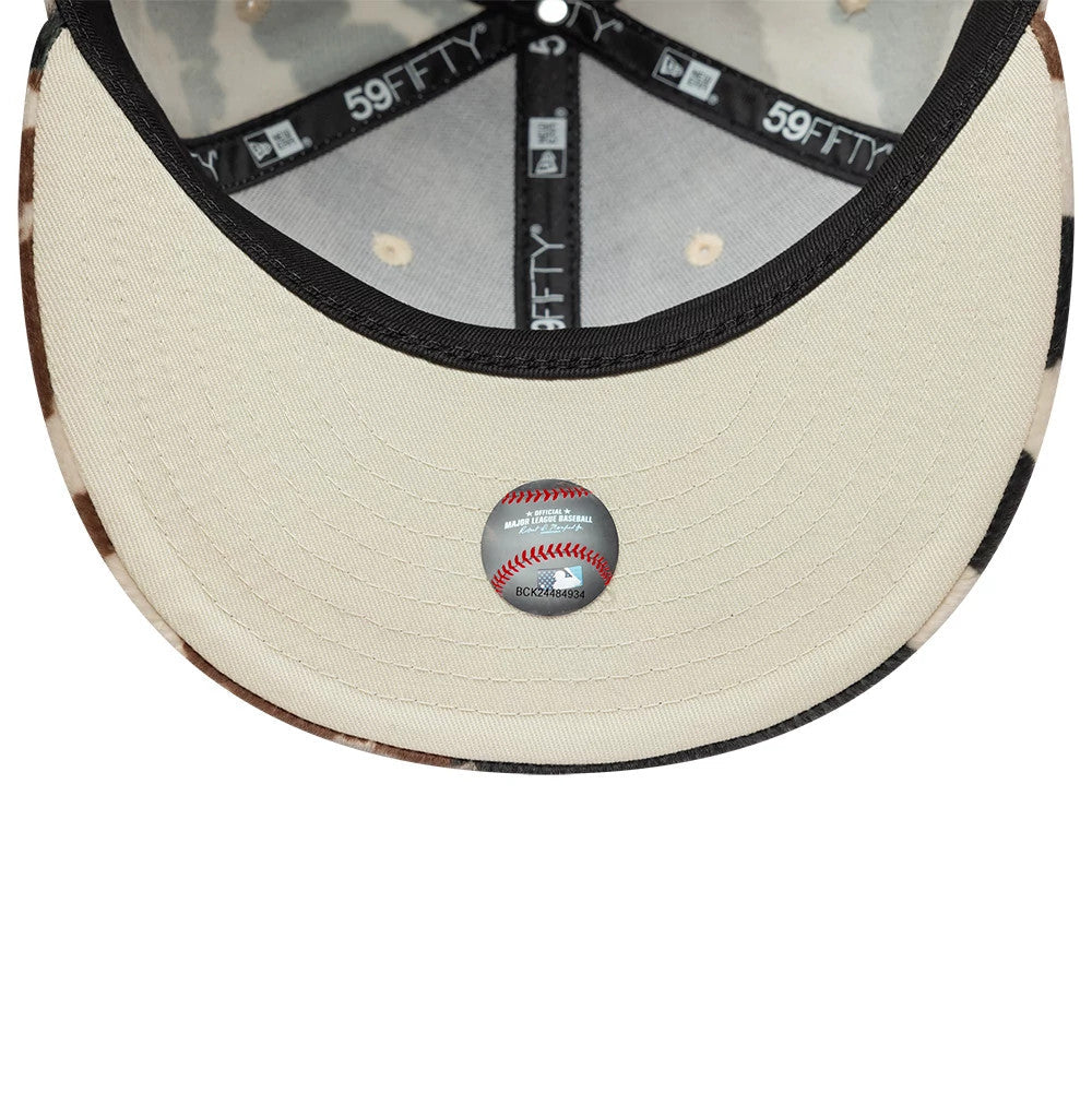 New York Yankees Animal Print Cow Beige 59FIFTY Fitted Cap
